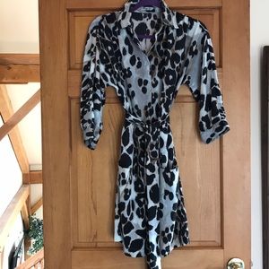Eliza J Animal print belted Dress